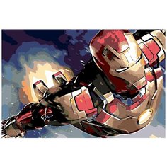 Картина по номерам Живопись по Номерам "Железный человек", 40x60 см