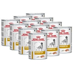 Влажный корм для собак Royal Canin Urinary S/O, при мочекаменной болезни 12 шт. х 400 г