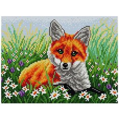 Алмазная мозаика "Лисичка" (на магнитной основе), 20x28 см Вышиваем Бисером