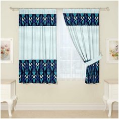 Фотошторы для кухни 15243, 145*160 см, 2 шт. Сирень