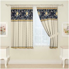 Фотошторы для кухни 05189, 145*160 см, 2 шт. Сирень