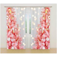 Фотошторы 18617, 145*260 см, 2 шт. Сирень