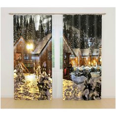 Фотошторы 18601, 145*260 см, 2 шт. Сирень