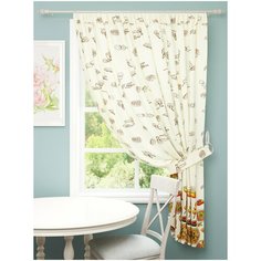 Штора с подхватом "Приятного аппетита", 145*180 см, 1 шт. Сирень