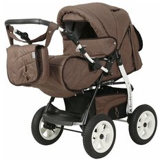 Коляска трансформер Bart-Plast Victoria Prime PKL коричневый лен 05 Teddy