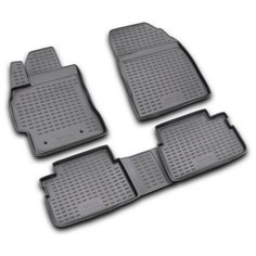 Коврики в салон TOYOTA Corolla 01/2007-2013, 4 шт. (полиуретан, серые) Element