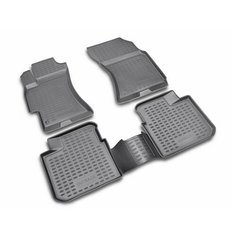 Коврики в салон SUBARU Outback 2003-2009, 4 шт. (полиуретан, серые) Element