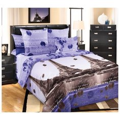 Постельное белье «Романтика Парижа 1», перкаль (Евро-макси) Текс Дизайн