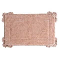 Коврик персиковый с гипюром 60X90 Vivian Arya