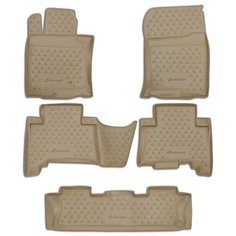 Коврики в салон LEXUS GX460 02/2010->, 5 шт. (полиуретан, бежевые) Element