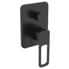 Встраиваемый смеситель с двумя выходами, черный, Slide, IDDIS, SLIBL00i67