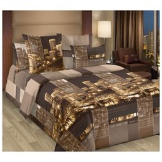 Постельное белье «Сити 4», бязь (Евро), простыня на резинке Текс Дизайн