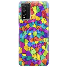 Ультратонкий силиконовый чехол-накладка для Honor 10X Lite с принтом "Яркая мозаика" Gosso