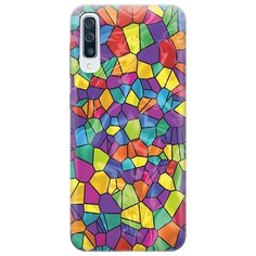 Ультратонкий силиконовый чехол-накладка для Samsung Galaxy A50 / A50s / A30s с принтом "Яркая мозаика" Gosso