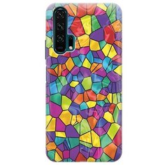 Ультратонкий силиконовый чехол-накладка для Honor 20 Pro с принтом "Яркая мозаика" Gosso