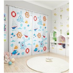 Фотошторы "Крош-путешественник", 145*260 2шт Сирень