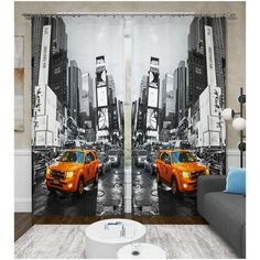 Фотошторы "Будний день", 145*260 см, 2 шт. Сирень