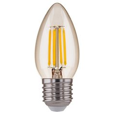 Филаментная светодиодная лампа "Свеча" C35 9W 4200K E27 Elektrostandard Свеча BLE2706 F 9W 4200K E27 (C35 прозрачный)