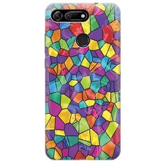 Ультратонкий силиконовый чехол-накладка для Honor View 20 (V20) с принтом "Яркая мозаика" Gosso