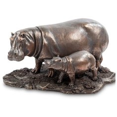 WS-773 Статуэтка Бегемот с детенышем Veronese