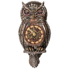WS-915 Статуэтка-часы в стиле Стимпанк Сова Veronese