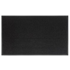 Коврик придверный Велий Техно черный 90*150/влаговпитывающий коврик/ковер в дом/в прихожую/коврик в коридор/ на ПВХ/резиновый/ не скользящий