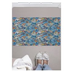 Придверный коврик в прихожую JoyArty "Морские стихи" для обуви, на резиновой основе, 77x52 см"