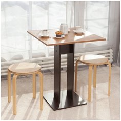 Стол обеденный Нераскладной Мальта Лайт Орех лион/Венге, 65х65х78 см Letta