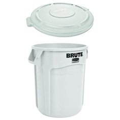 Контейнер пищевой Brute с крышкой, 37.9 л., Белый, Rubbermaid
