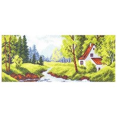 Домик у реки Набор для вышивания крестом 24х47 (15х37) Матренин Посад 1075/Н