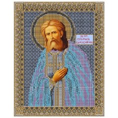 Святой Серафим Саровский Набор для вышивания бисером 28х34 (22х28) Матренин Посад 3005/БГ
