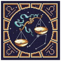 Весы набор мулине+бисер 20х20 МП-Студия БК-010 М.П.Студия