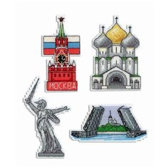 Набор Россия. Магниты 5х9, 9х6, 10х5, 10х6 МП-Студия Р-308 М.П.Студия