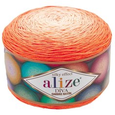 Пряжа для вязания Ализе Diva Ombre Batik (100% микрофибра) 2х250г/875м цв.7413 Alize