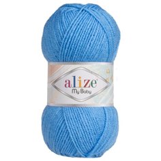 Пряжа для вязания Ализе My Baby (100% акрил) 5х50г/150м цв.289 т.голубой Alize