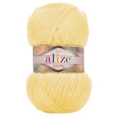 Пряжа для вязания Ализе Softy Plus (100% микрополиэстер) 5х100г/120м цв.013 желтый Alize
