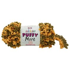 Пряжа для вязания Ализе Puffy More (100% микрополиэстер) 2х150г/11,5м цв.6277 Alize