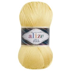 Пряжа для вязания Ализе Diva Plus (100% микрофибра акрил) 5х100г/220м цв.509 лимон Alize