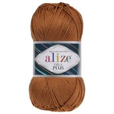 Пряжа для вязания Ализе Diva Plus (100% микрофибра акрил) 5х100г/220м цв.397 кофейная карамель Alize