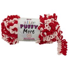 Пряжа для вязания Ализе Puffy More (100% микрополиэстер) 2х150г/11,5м цв.6280 Alize
