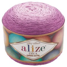 Пряжа для вязания Ализе Diva Ombre Batik (100% микрофибра) 2х250г/875м цв.7244 Alize