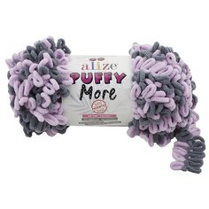 Пряжа для вязания Ализе Puffy More (100% микрополиэстер) 2х150г/11,5м цв.6285 Alize