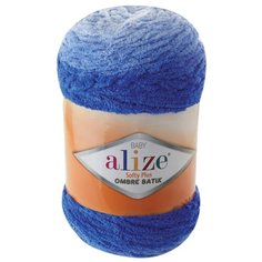 Пряжа для вязания Ализе Softy Plus Ombre Batik (100% микрополиэстер) 1х500г/600м цв.7282 Alize