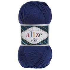 Пряжа для вязания Ализе Diva Plus (100% микрофибра акрил) 5х100г/220м цв.360 электрик Alize