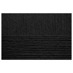 Пряжа для вязания ПЕХ Детский каприз Fit (100% акрил) 5х50г/225м цв.002 черный Пехорка