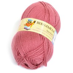 Пряжа для вязания ПЕХ Школьная (100% акрил) 5х50г/150м цв.028 амарант Пехорка