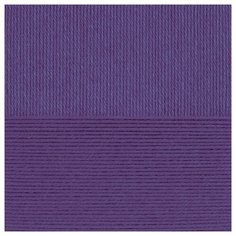 Пряжа для вязания ПЕХ Детский каприз тёплый (50% мериносовая шерсть, 50% фибра) 10х50г/125м цв.1131 сиреневый бархат Пехорка