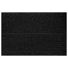 Пряжа для вязания ПЕХ Конопляная (70% хлопок, 30% конопля) 5х50г/280м цв.002 черный Пехорка