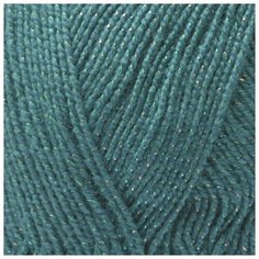 Пряжа для вязания ПЕХ Мерцающая (96% акрил, 4% метанит) 5х100г/430м цв.014 морская волная Пехорка