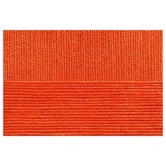 Пряжа для вязания ПЕХ Бисерная (100% акрил) 5х100г/450м цв.189 ярк.оранжевый Пехорка